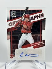 2022 Panini Donruss Optic Optigraphs Cody Wilson Rookie Auto #OG-CW Nationals