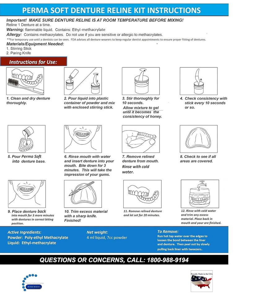 Transforma dentaduras sueltas con nuestro kit de revestimiento semi suave - 2 placas incluidas Foto 3 de 4