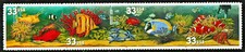Aquarium Fish Stamps US #3317 - 3320 Mint NH Se-tenant 1998 Strip of Four