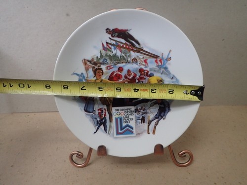 Targa Ufficiale Giochi Olimpici Invernali Lake Placid 1980 3398B Alton Tobey 8,5" - Foto 9 di 9