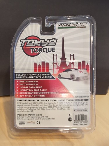 GREENLIGHT Tokyo Torque Series 2 1970 Datsun 510 29900-B Silver 1:64 - Picture 4 of 4