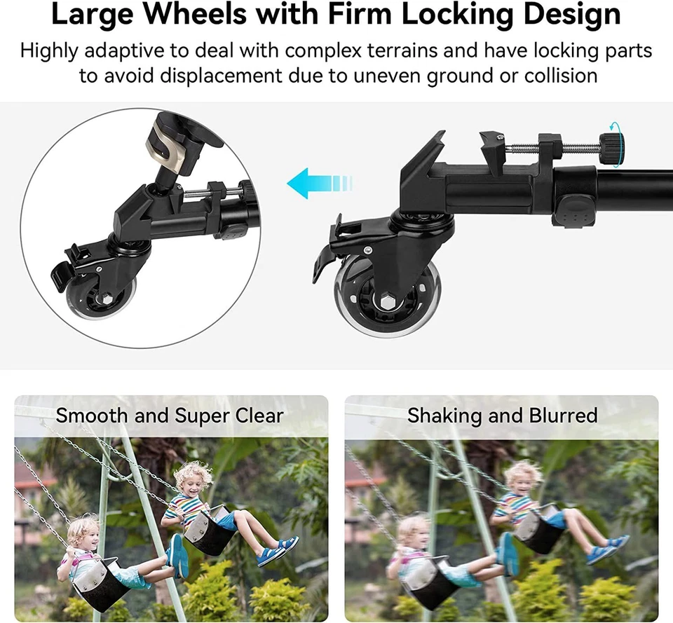 SmallRig Universal Photography Tripod Dolly, Heavy Duty with Adjustable Leg 3986 - image 4 of 4