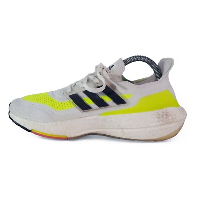 Adidas UltraBoost 21 'White Solar Yellow' Running Shoes FY0401