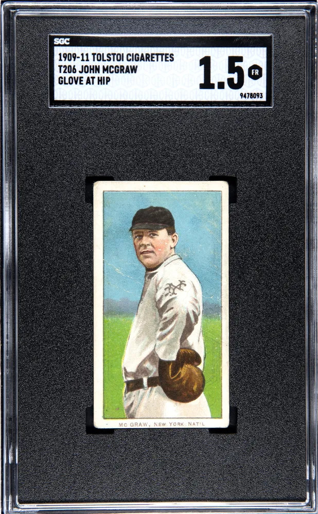 T206 John Mcgraw Glove At Hip New York SGC 1.5 Tolstoi Back