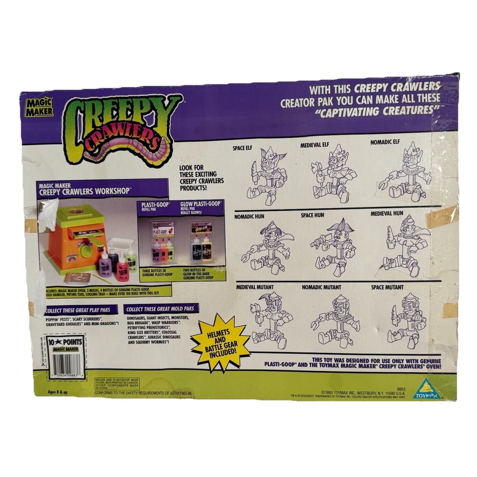 VTG 1993 Creepy Crawlers Creator Pak Captivating Creatures Creeple People READ - Image 3 of 4