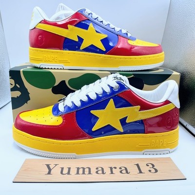 A Bathing Ape Bape Bape Sta #6-4 Red 1M30-191-329 Men's Size | eBay