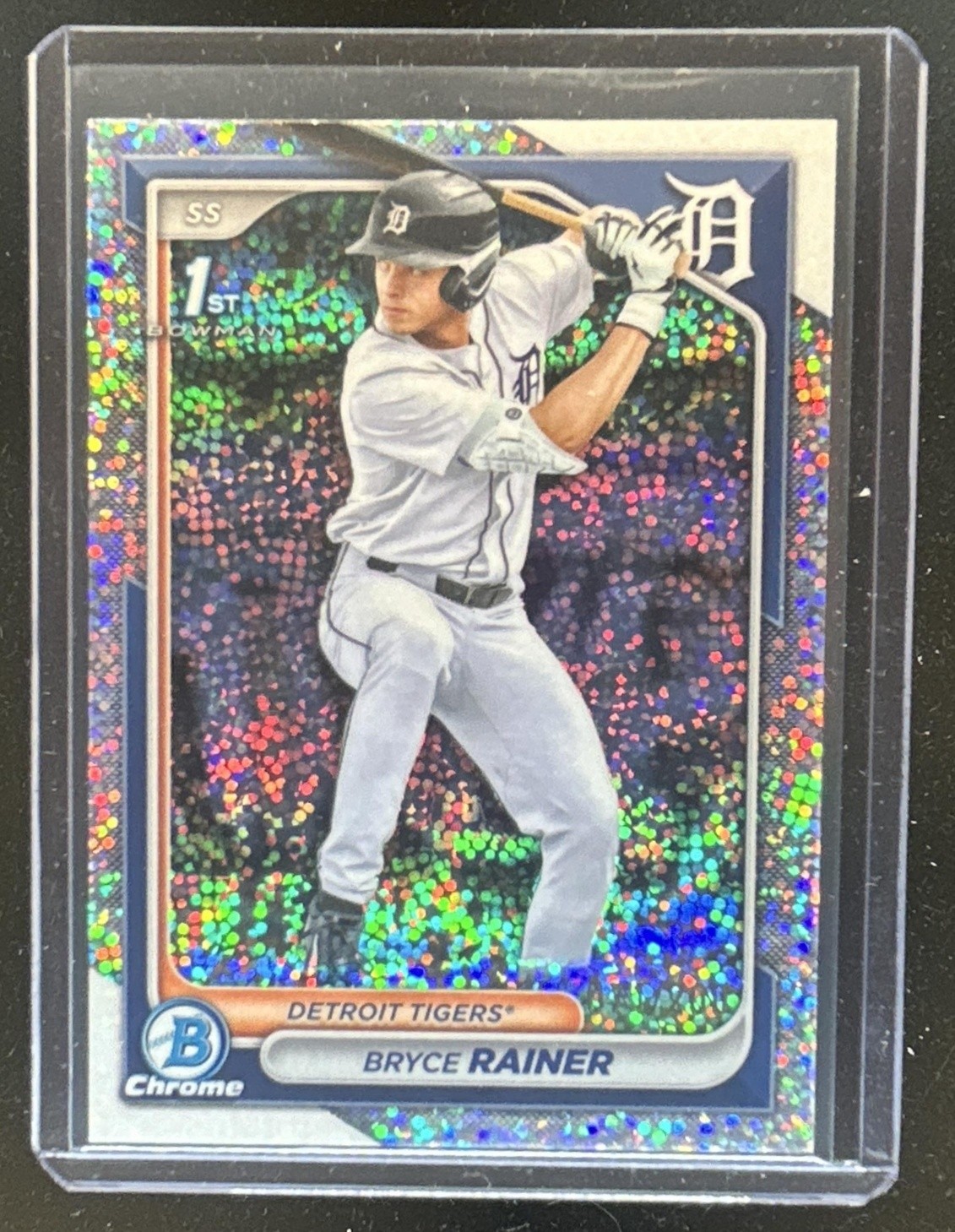 2024 Bowman Draft Bryce Rainer Chrome Sparkles Refractor 1st #/200 Tigers