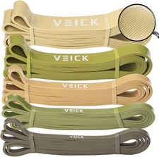 VEICK Resistance Bands for Working Out, Exercise Bands, Green Set of 5