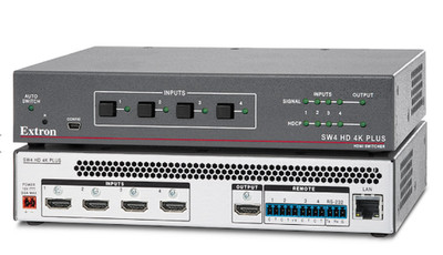 Extron SW4 VGA Ars - 4 Input VGA/Audio Stereo Selector RS-232 350 MHz