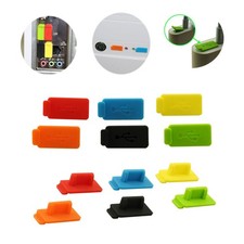 30Pcs USB Charger Dust Plug Silicone Cover Protector for Ports Random Color