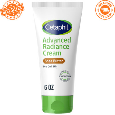 Cetaphil Advanced Radiance Cream Shea Butter Dry Dull Skin 48HR Hydration 6 oz