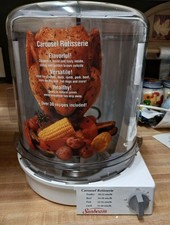 Horno asador carrusel Sunbeam (modelo 4780) estante para utensilios de cocina para asar sin humo
