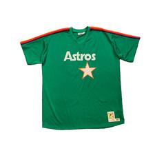 Vintage Houston Astros Jersey Mens 60 JR Richard 1978 St Patricks Mitchell Ness