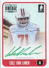 2021 Onyx Vintage #FACV Cole Van Lanen Green Signature Autographs /50