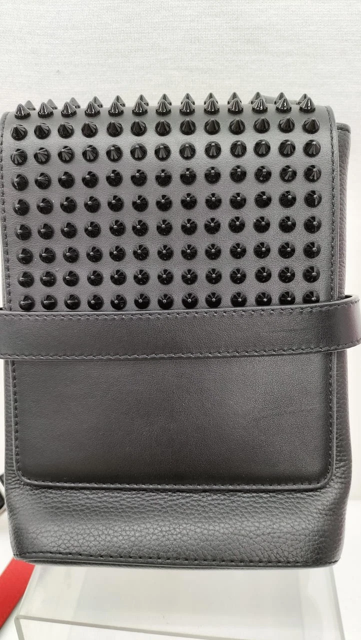 Christian Louboutin — Christian Louboutin Bench Reporter Shoulder Bag Black Studs Authentic Men's Logo