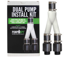 PumpSpy Dual Pump Install Kit - Double Sump Pump Connection, Basement Water Pump