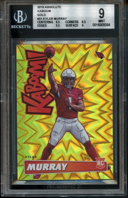 2019 Panini Absolute Kaboom! Gold Rookie Kyler Murray #K-KM /10 (RC) BGS 9 MINT