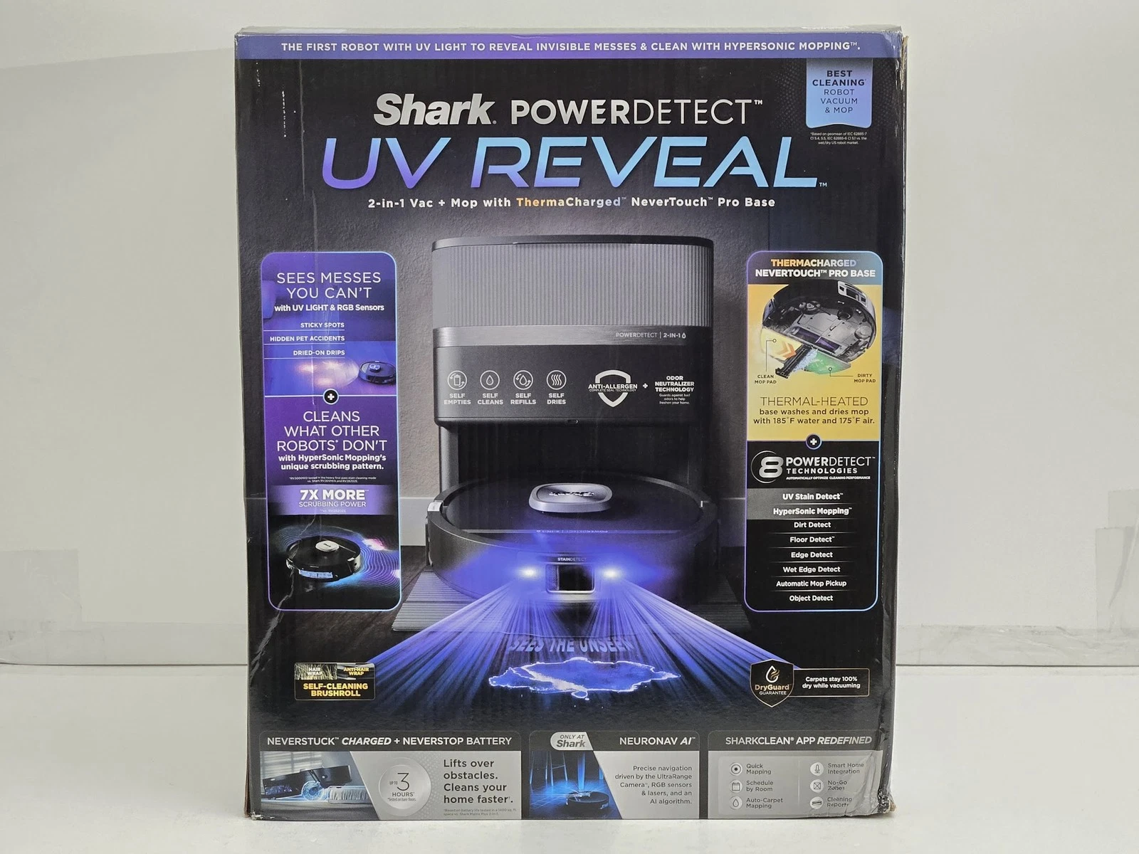 Shark PowerDetect UV Reveal 2-in-1 Robot Vacuum & Mop RV3020XE
Opens in a new window or tab