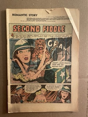 Romantic Story #26 1954 Golden Age Romance Charlton Comic Book Coverless Scarce