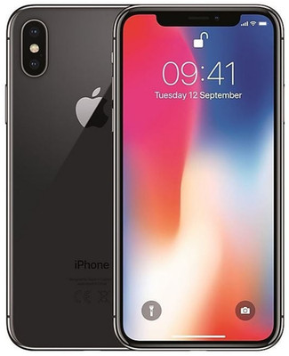 Apple iPhone X - Space Gray -Zustand in Ordnung - 64GB   12 M. Gewährleistung