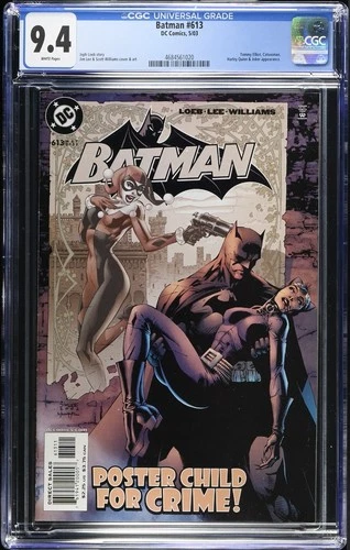 Batman #613 CGC 9.4 NM near mint white pages HUSH DC comics Jim Lee Hush Graded
