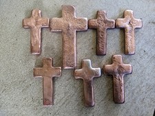 Just over 1kg copper bullion bars ingot crosses only.