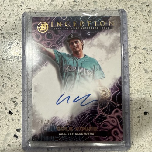 Cole Young #PPA-CY — 2023 Bowman Inception Primordial Prospect Autograph baseball card