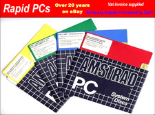 Amstrad PC System Discs - Vintage 1986 - 5 1/4 / 5.25" Floppy Disks - Set of 4