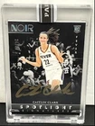 New ListingCAITLIN CLARK 2024-25 WNBA ROOKIE ROYALTY NOIR GOLD SPOTLIGHT RC AUTO /25 Q0003