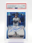 JACOB GONZALEZ 2023 BOWMAN DRAFT CHROME SAPPHIRE 1ST AUTO /199 PSA 9 Q3249