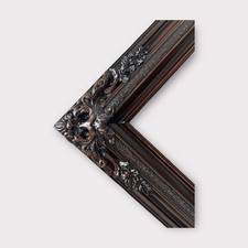 24 x 30 In Stock-Traditional compo XL ornate corners wood frame, Dark Walnut