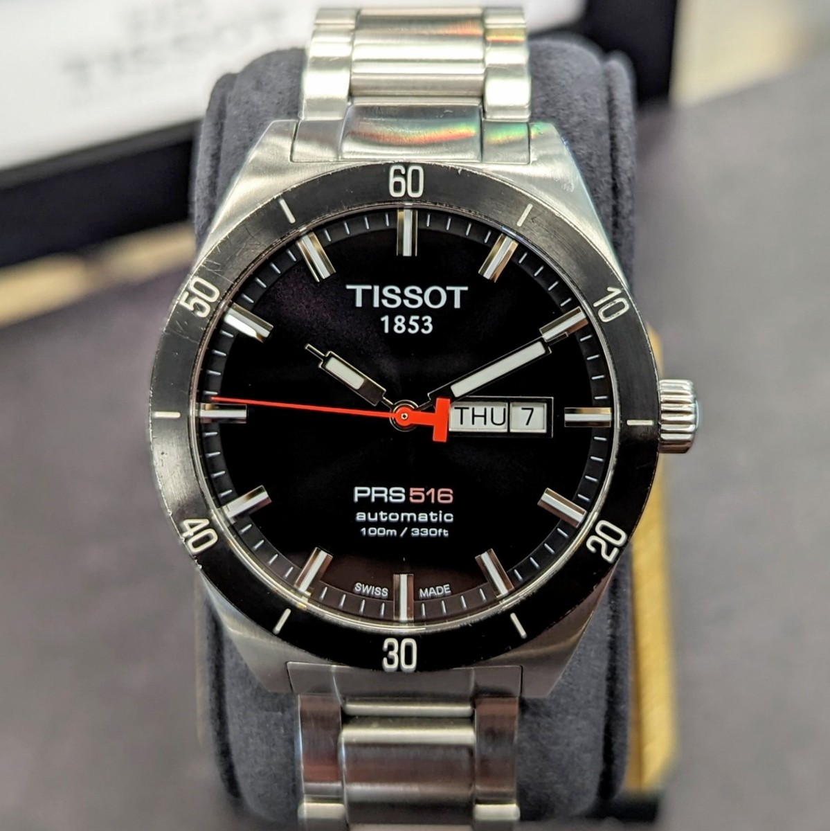 TISSOT PRS516 Automatic Watch T044430A 42mm 25 Jewels Swiss S.S.
