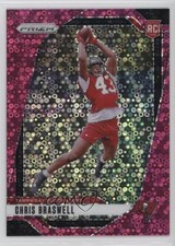 2024 Panini Prizm Rookies No Huddle Pink Prizm 22/25 Chris Braswell #320 1pe9