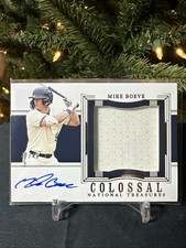 47/49 MIKE BOEVE COLOSSAL MATERIAL AUTO 2024 Panini National Treasures #CMA-MBV