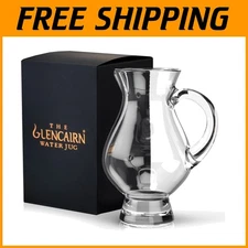 Elegant Round Crystal Water Jug - Perfect Gift for Whisky Lovers