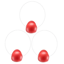3Pcs Red Clown Nose Honking Squeaking Clown Nose with Elastic Rope for7249