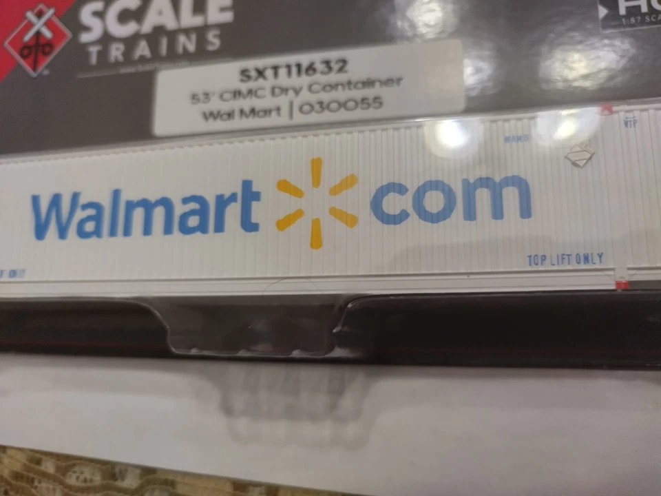 Scaletrains HO  53' Container, Walmart.Com, WAMU 030055, Very Rare. - Image 2 of 3