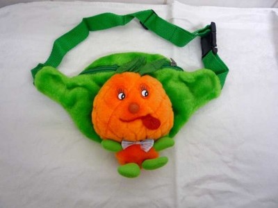 Bauchtasche Gürteltasche für Kinder Früchte Orange Grün mit Reißverschluß Neu