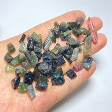 34g  A++ Color Tourmaline Specimen Rough Gemstone Rock J982