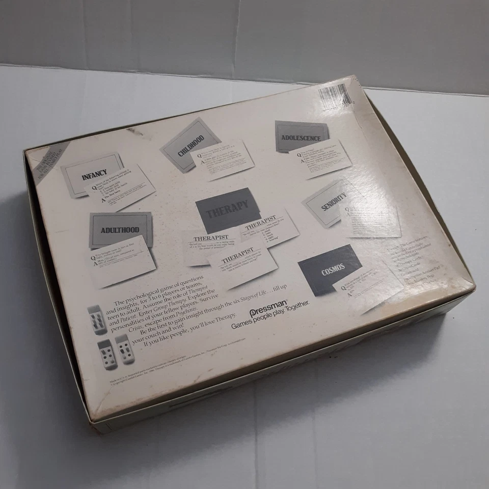 THERAPY The Game vintage 1986 Pressman Board Game Revised Humor Family - Image 2 of 4