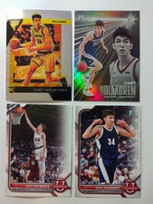 Chet Holmgren 4 Diff Rookie Cards 2-Bowman U 1st Bowman RC, Flux, Essentials RC