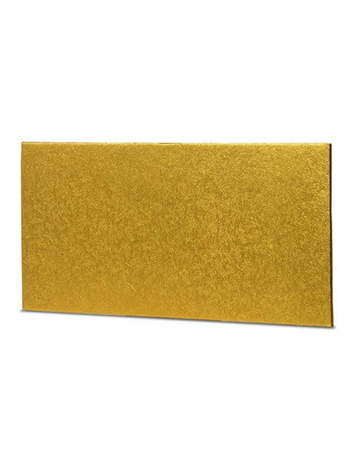 Gold 10" X 5" Christmas Log Yule Cake Board card support display - Image 2 of 3