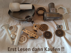 Fleischwolf  Kenwood MG470 1500 Küchenmaschine  Ersatzteile Messer Lochscheibe
