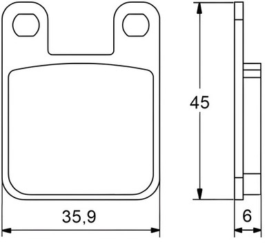 FRONT RECESSED BRAKE PADS FOR RIEJU MR 80 ENDURO 1987 > PAIR ST