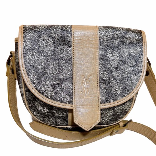 Yves Saint Laurent PVC Shoulder Bag Used Japan
