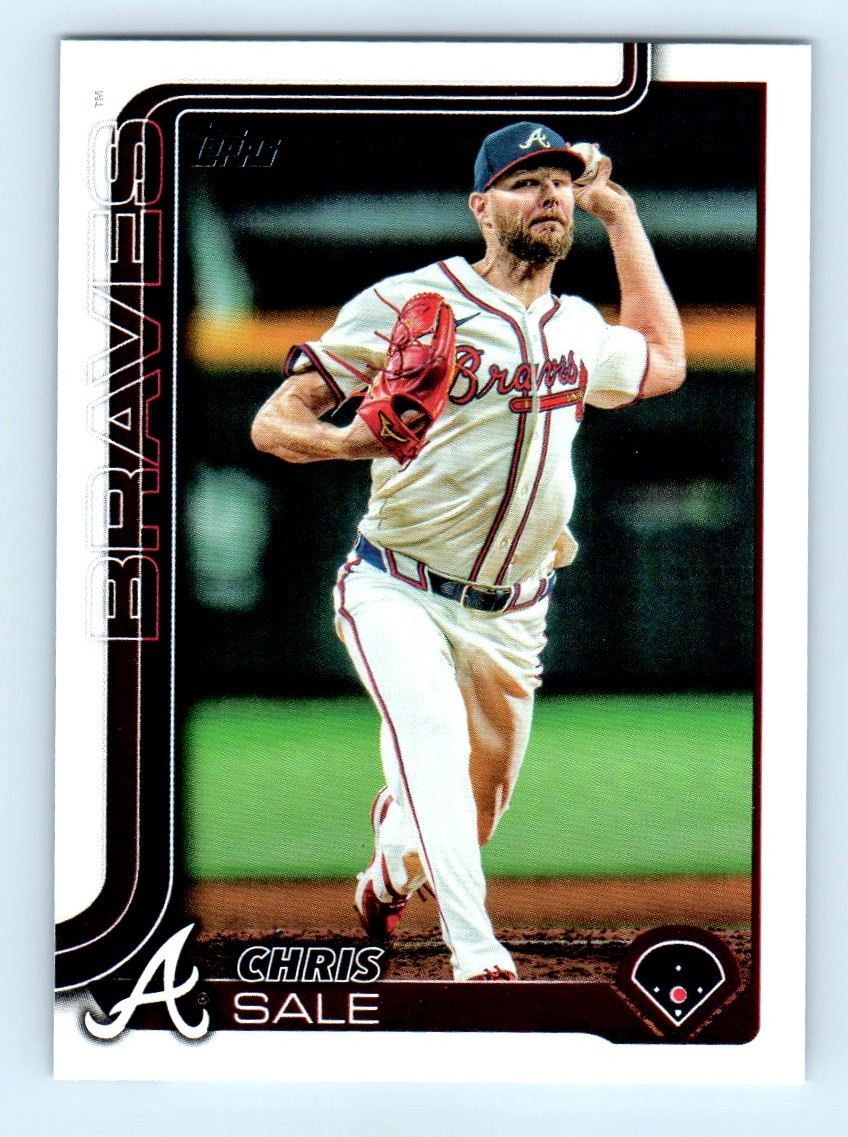 ピンズ・ピンバッジ・缶バッジ topps now opening Chris Sale auto /49 2025 Topps Series 1 Chris Sale Atlanta Braves #316 | eBay