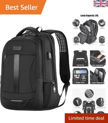 30L Anti-Diebstahl Laptop Rucksack mit USB Anschluss - Wasserdichter Business Rucksack