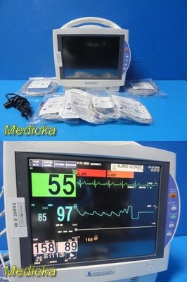 2014 Nihon Kohden Life Scope BSM-6501B Bedside Monitor W/ AY-651P & Leads ~38892