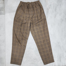 Uniqlo Brown Plaid Pants Girl Size 11-12 – Excellent Condition