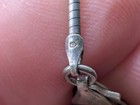 🔥 VINTAGE STERLING SILVER BRUTALIST MODERNIST HAMMERED PANEL DANGLE NECKLACE 🔥 — photo 9